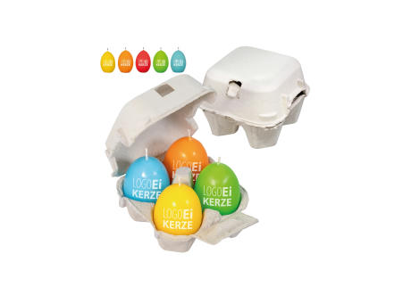 Product image LogoEi Kerze 4er Box Werbeartikel