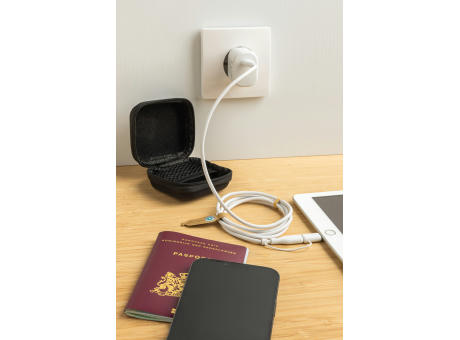 Boost 2-tlg. 20W Type-C Ladeset aus RCS recyceltem PET bedrucken