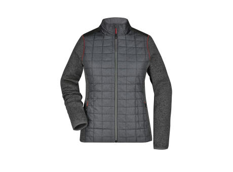 Product image Ladies' Knitted Hybrid Jacket - Strickfleecejacke im stylischen Materialmix Werbeartikel