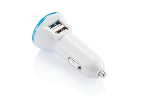 Leistungsstarkes Auto Ladegerät mit Dual Anschluss Werbeartikel