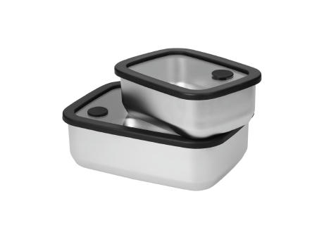 Edelstahl-Lunchbox mit Glasdeckel "RILO", 550 ml Werbeartikel