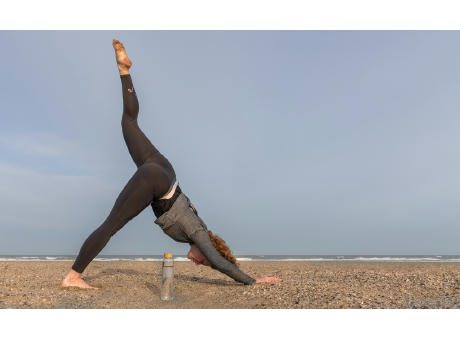 Impact Borosilikat-Glasflasche mit Bambusdeckel Werbeartikel