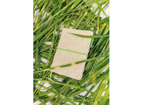 A5 Jute Notizbuch bedrucken