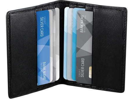 RFID Leder-Etui in kompaktem Format für bis zu 8 Karten bedrucken
