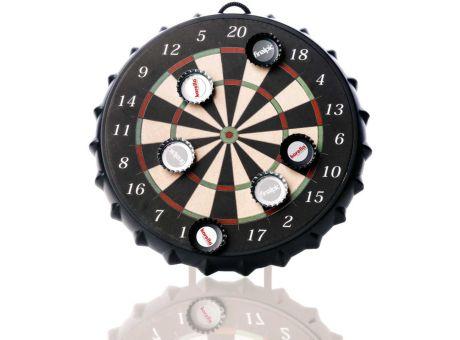 Kronkorken Dart Krony incl. 4c Etikett auf Bull-Eye Werbeartikel