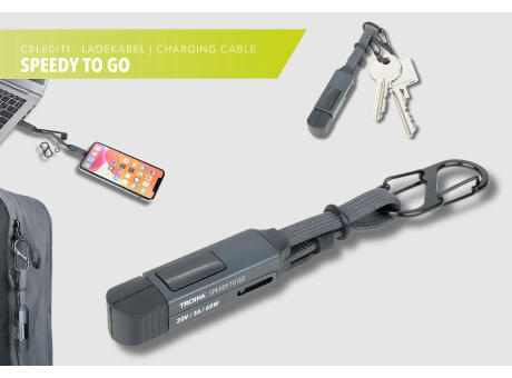 TROIKA Taschenanhänger SPEEDY TO GO Werbeartikel