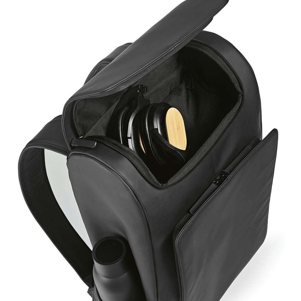 Lisbon 20L Rucksack aus rPU. Laptops bis 15.6" Werbeartikel
