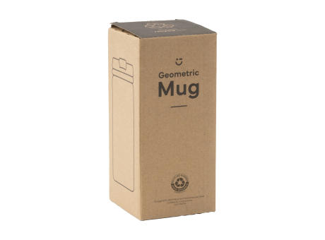 Product image Geometric Mug RCS Recycled Steel 280 ml Thermobecher bedrucken