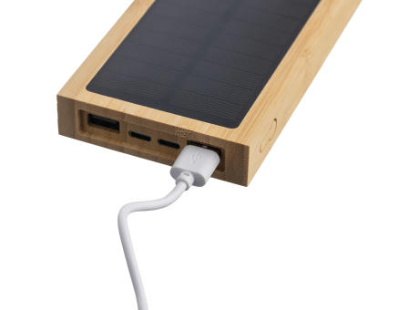 Bambus Solar-Powerbank Elz bedrucken