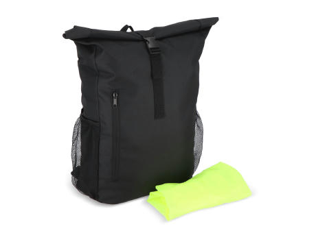 Product image R-PET 600D Rolltop Fahrrad-Rucksack 20L bedrucken