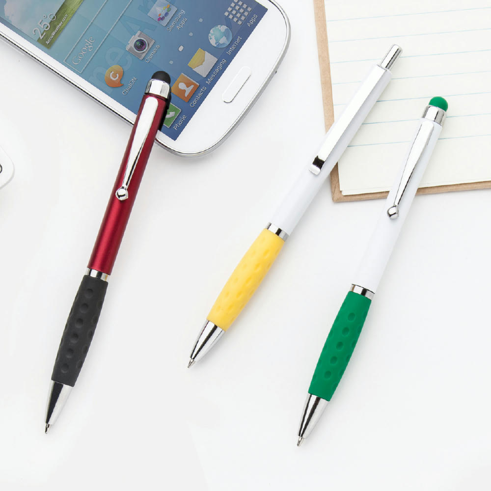 Touchpen mit Kugelschreiber  Stilos Werbeartikel