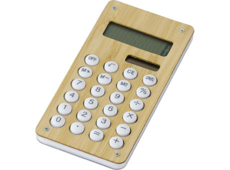 Taschenrechner aus Bambus Thomas Werbeartikel