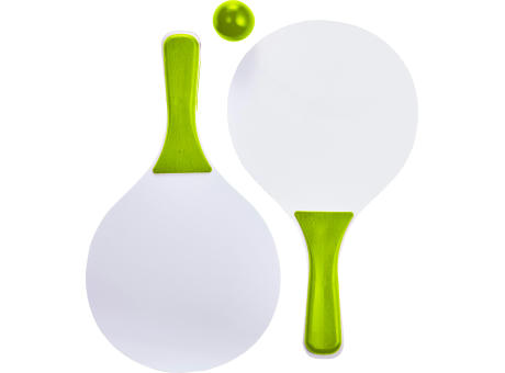 Beachball Tennisspiel aus Holz Eliza Werbeartikel