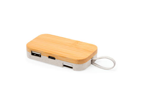 Halter USB Hub Flow Werbeartikel