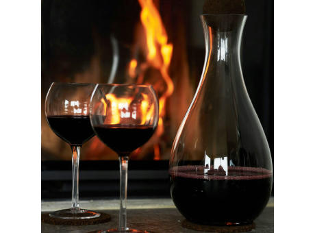 Sagaform Nature Weinkaraffe mit Korkstopfen 2 liter Werbeartikel