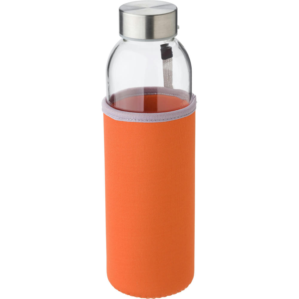 Glasflasche (500ml) mit einem Neoprenhülle Nika Werbeartikel