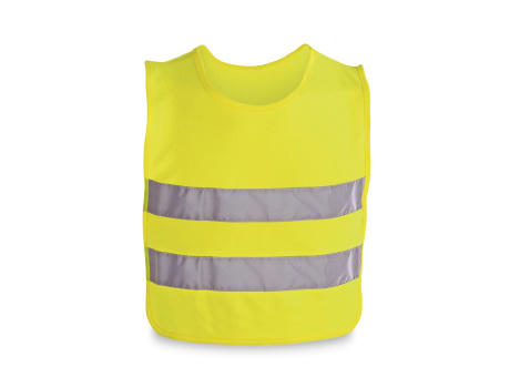 MIKE. Kinder Reflektorweste aus 100% Polyester bedrucken