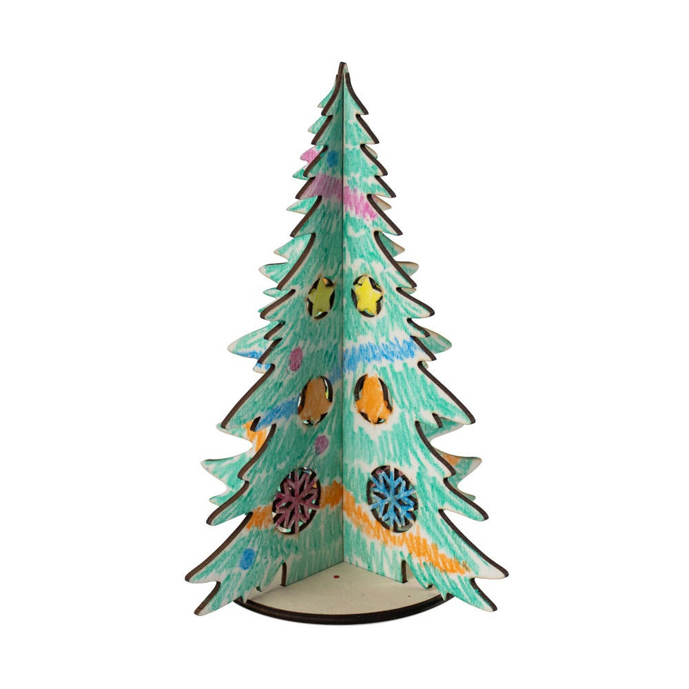 PINERY. Zerlegbarer Weihnachtsbaum aus Holz zum Bemalen Werbeartikel