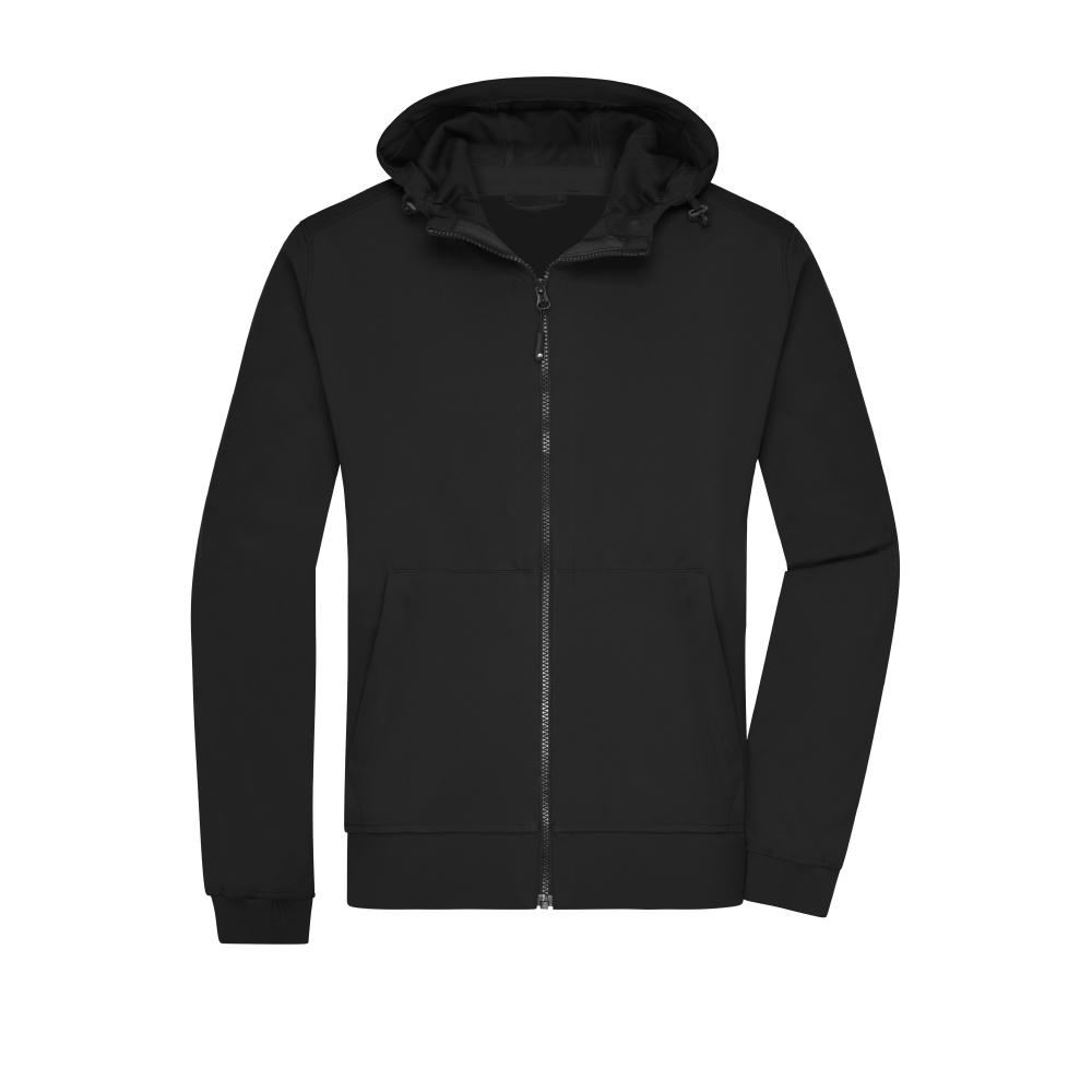 Men's Hooded Softshell Jacket - Softshelljacke mit Kapuze im sportlichen Design Werbeartikel