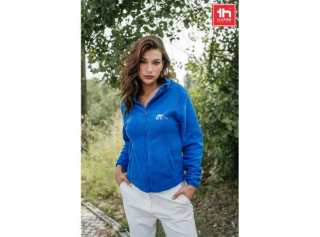 THC HELSINKI WOMEN. Polarfleecejacke aus Polyester mit Gürtel für Damen Werbeartikel
