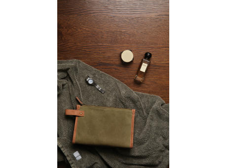 VINGA Bosler Kulturbeutel aus GRS recyceltem Canvas Werbeartikel