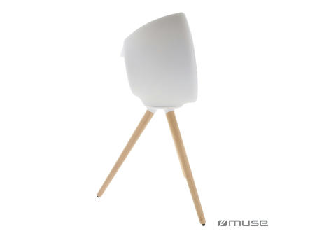 M-655 | Muse Voll-LED, spritzwassergeschützter Bluetooth-Lautsprecher mit Stativ 100W Werbeartikel