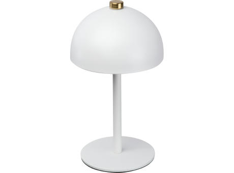 Tischlampe aus Edelstahl mit Akku  Werbeartikel