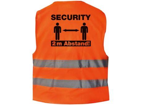 Warnweste Security 2 Meter Abstand Werbeartikel
