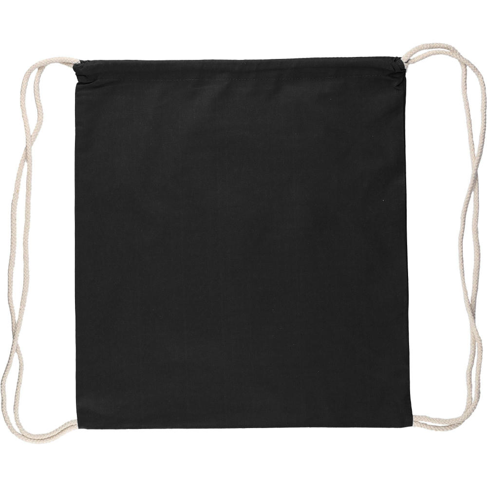 Product image Kordelzug-Rucksack aus Öko-Baumwolle (140 g/m2) Bridget Werbeartikel