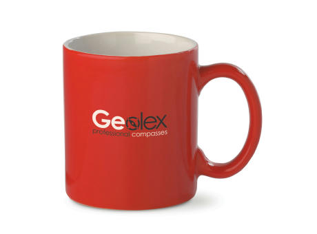 Kaffeebecher Oslo hellrot 300ml Werbeartikel