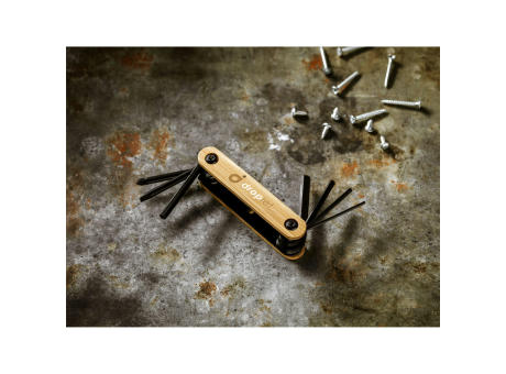 Bamboo Black Tool Werkzeugset Werbeartikel