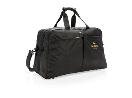 Swiss Peak RFID Wochenendtasche mit Kofferöffnung bedrucken