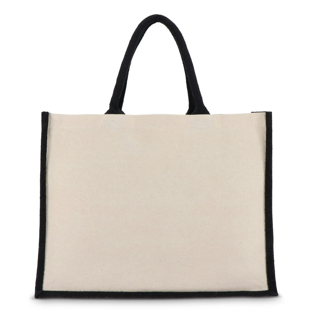 Jute-Baumwolle Tragetasche OEKO-TEX® 42,5 x 19 x 32cm 320g/m² Werbeartikel