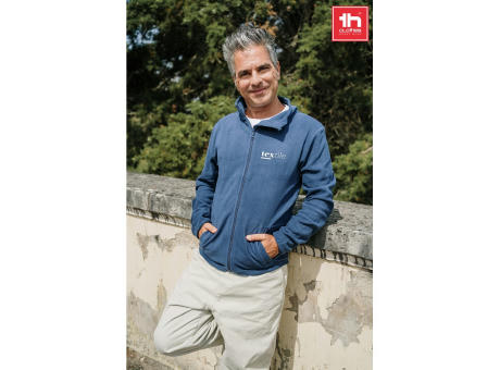 THC HELSINKI. Herren-Fleecejacke aus Polyester bedrucken