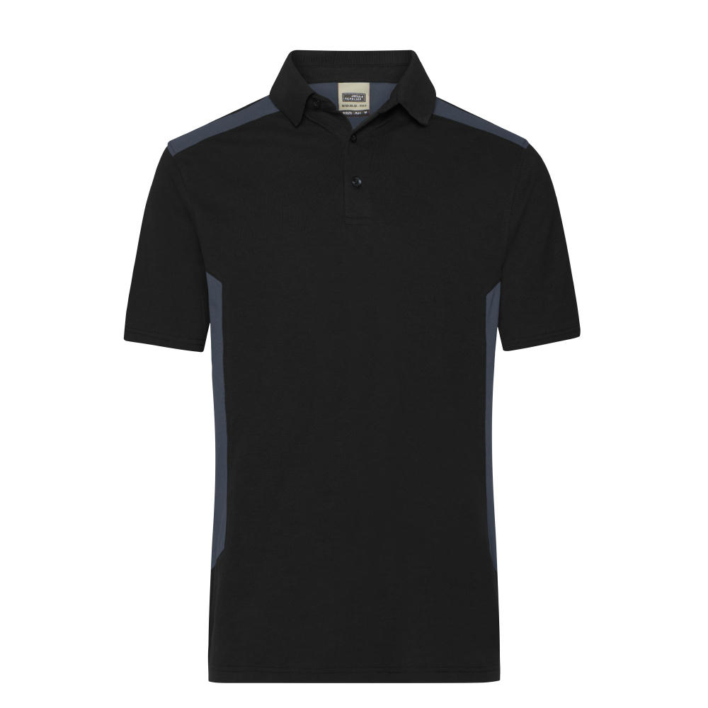 Men's Workwear Polo - STRONG - - Strapazierfähiges und pflegeleichtes Polo mit Kontrasteinsätzen Werbeartikel