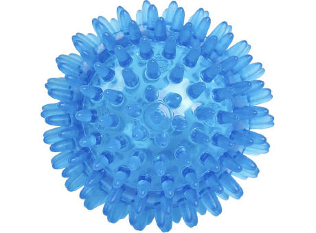Product image Igelball / Massageball, neutral (80mm, Blau transparent) bedrucken