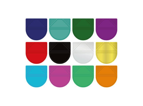 ROMINOX® Eckenklammer Corner Snap in Gold, idealer Mailingartikel für Dokumente, Büroklammer mit bis zu 10 Seiten Klemmkraft Werbeartikel