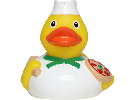 Quietsche-Ente Pizzabäcker Werbeartikel