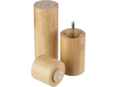 Bambus-Gewürzmühlen-Set Christine Werbeartikel