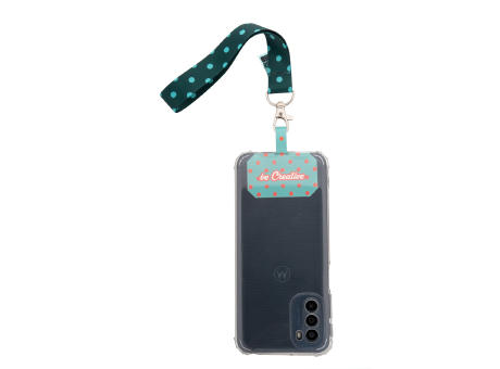 Individuelles RPET Handyhalter-Handgelenkschlaufe SuboFob Mobile RPET Werbeartikel