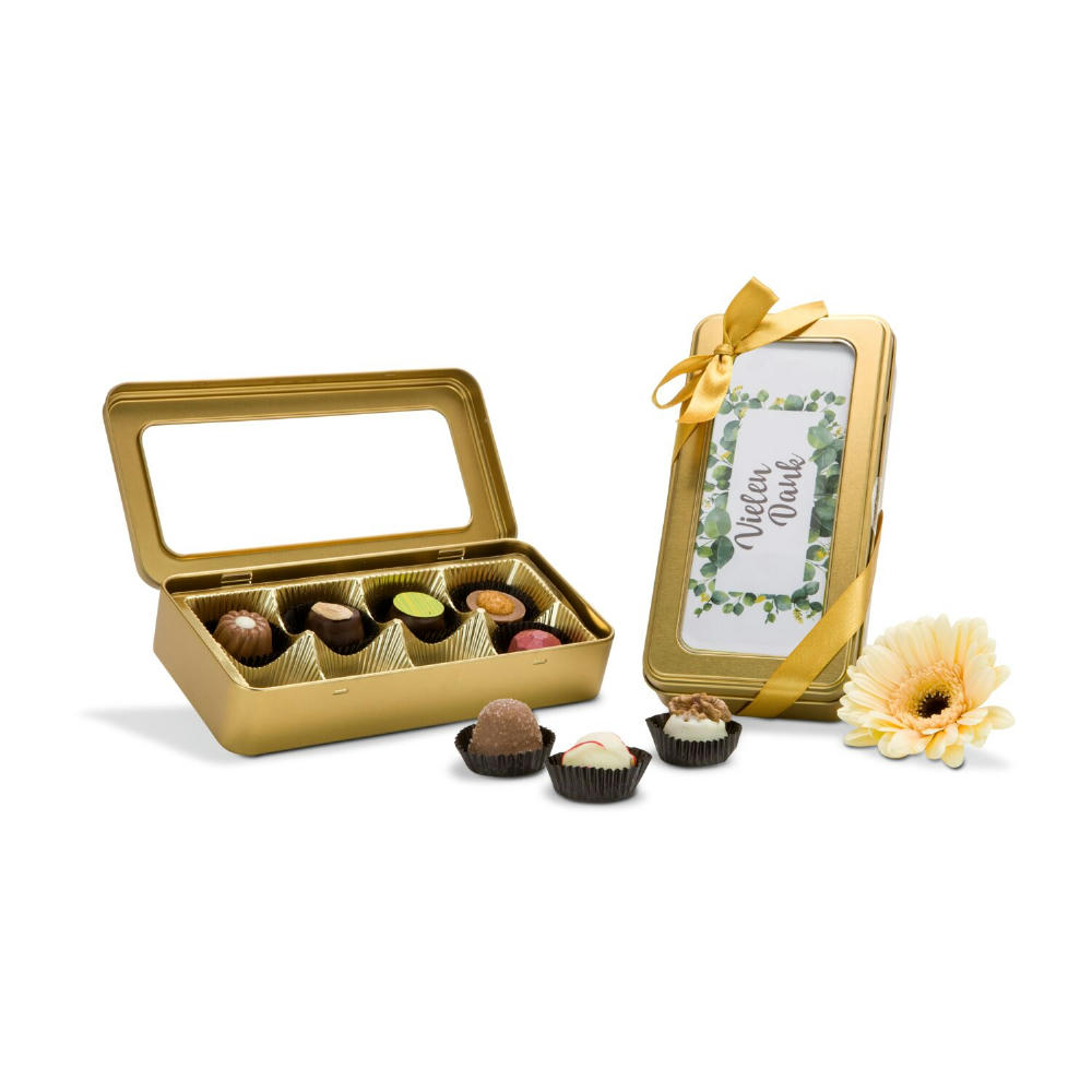Product image Geschenkartikel / Präsentartikel: Golddose Vielen Dank Werbeartikel