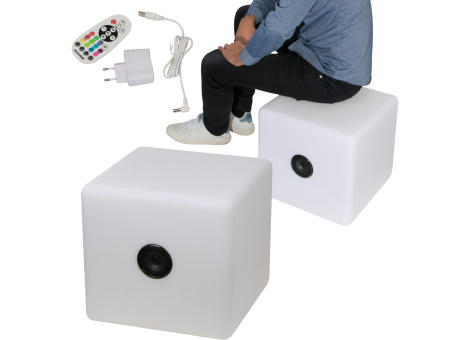 Product image XXL Bluetooth Lautsprecher mit wechselnder LED-Beleuchtung, 2.200 mAh Werbeartikel