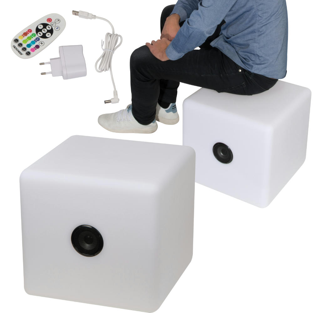 Product image XXL Bluetooth Lautsprecher mit wechselnder LED-Beleuchtung, 2.200 mAh Werbeartikel