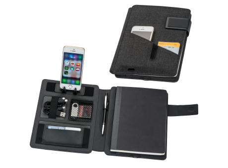 Product image A5 Mappe mit integrierter Powerbank 4.000 mAh Werbeartikel