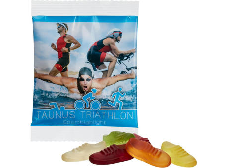 Vegane Jogger-Fruchtgummis im kompostierbaren Tütchen bedrucken