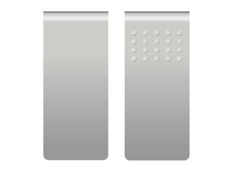 ROMINOX® Mehrweg-Büroklammer Straight Clip XL ohne Noppen, idealer Mailingartikel für Dokumente, bis zu 35 Seiten Klemmkraft Werbeartikel