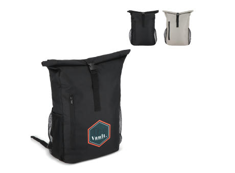 Product image R-PET 600D Rolltop Fahrrad-Rucksack 20L bedrucken