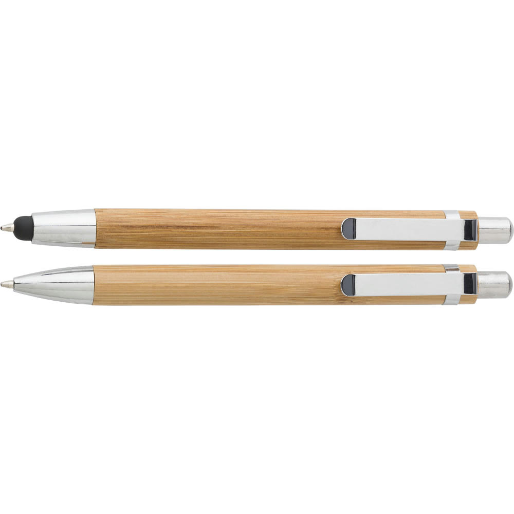 Product image Kugelschreiber-Set aus Bambus Darlene Werbeartikel