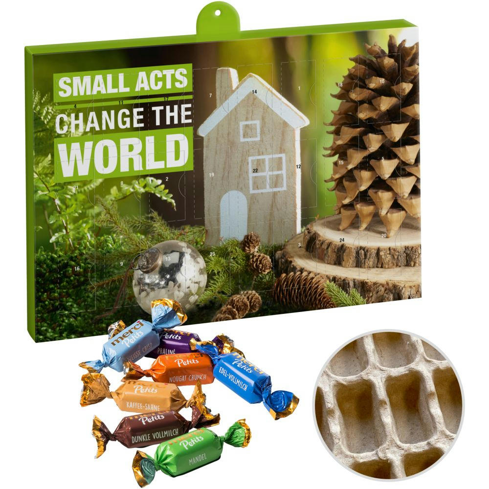 Product image Premium-Präsent-Adventskalender "Eco" mit merci Petits Werbeartikel