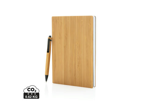 Product image A5 Bambus Notizbuch & Stift Werbeartikel